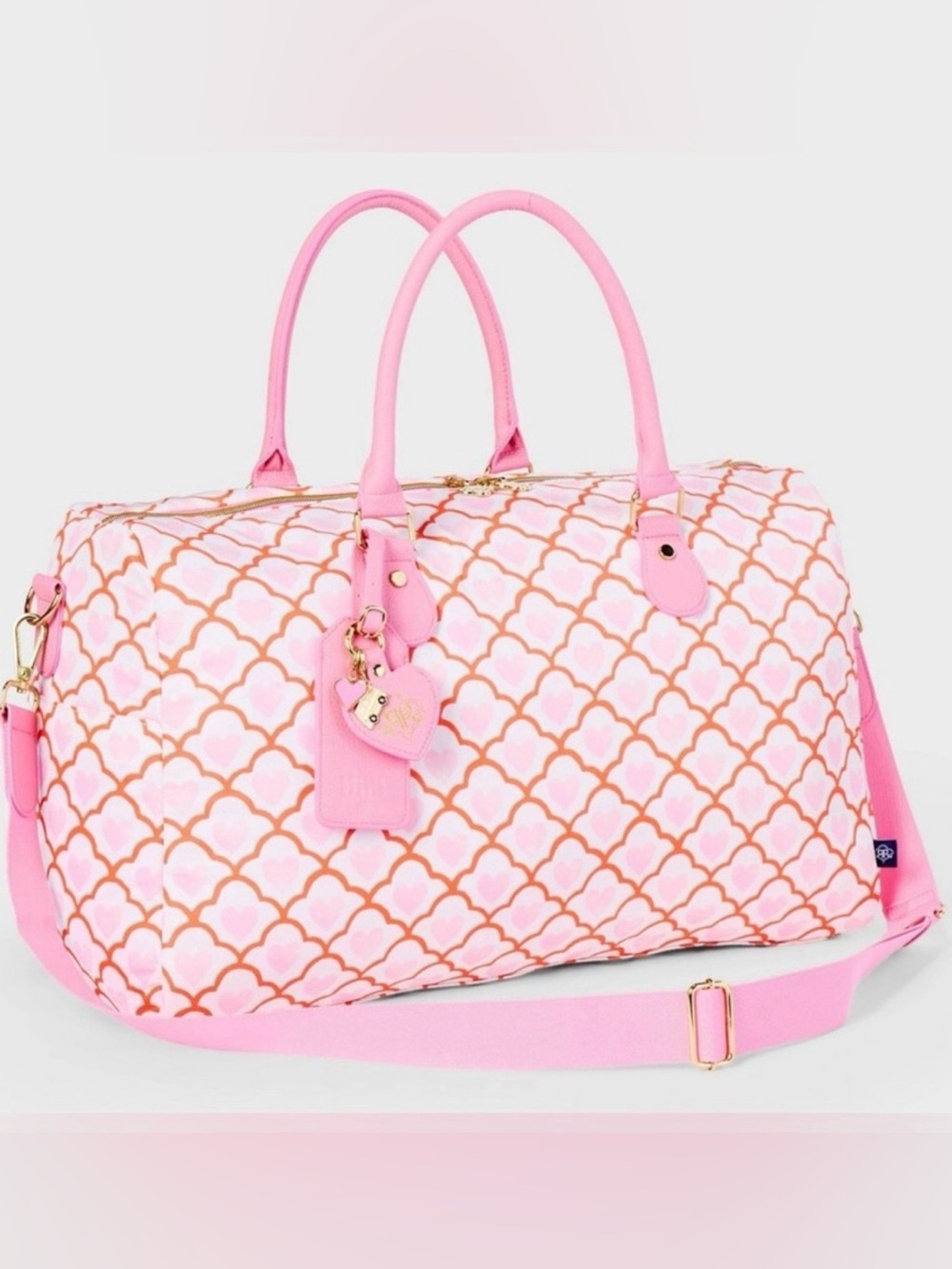 Roller Rabbit hearts soft duffle bag